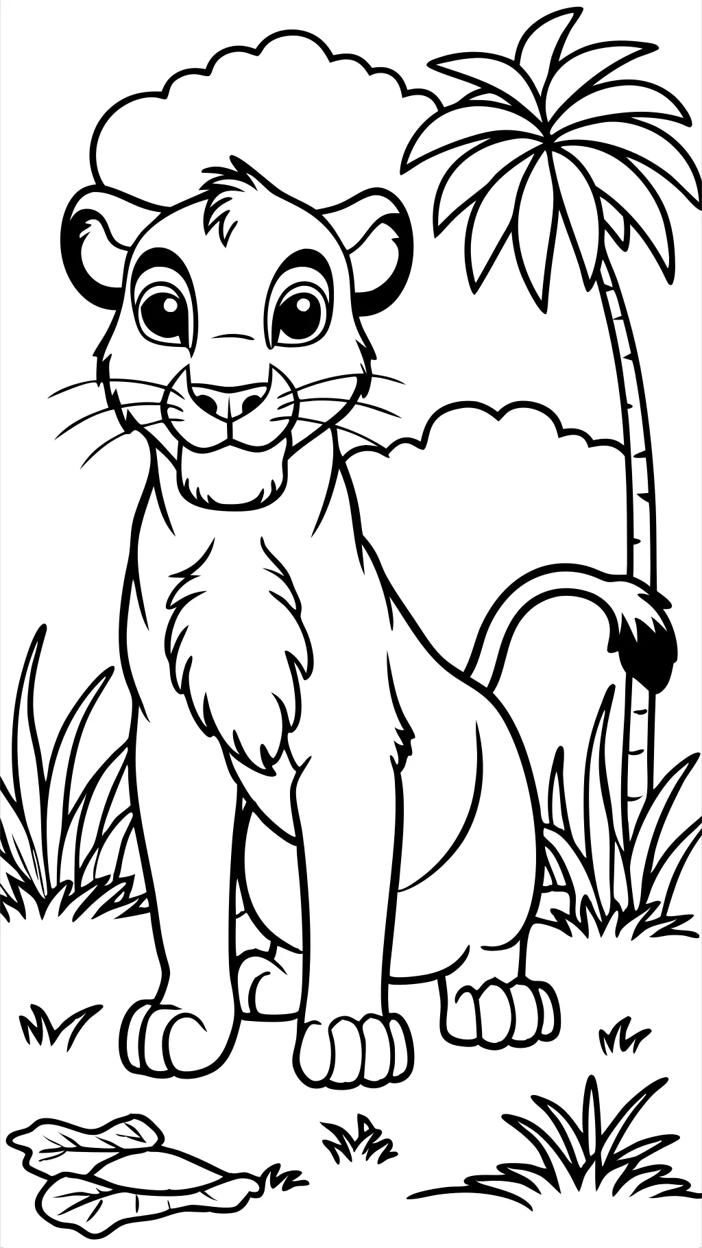 Páginas para colorear de Nala Lion King